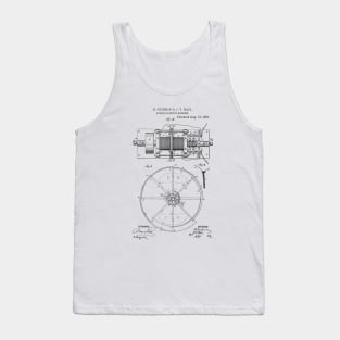 Dynamo Electric Machine Vintage Patent Hand Drawing Tank Top